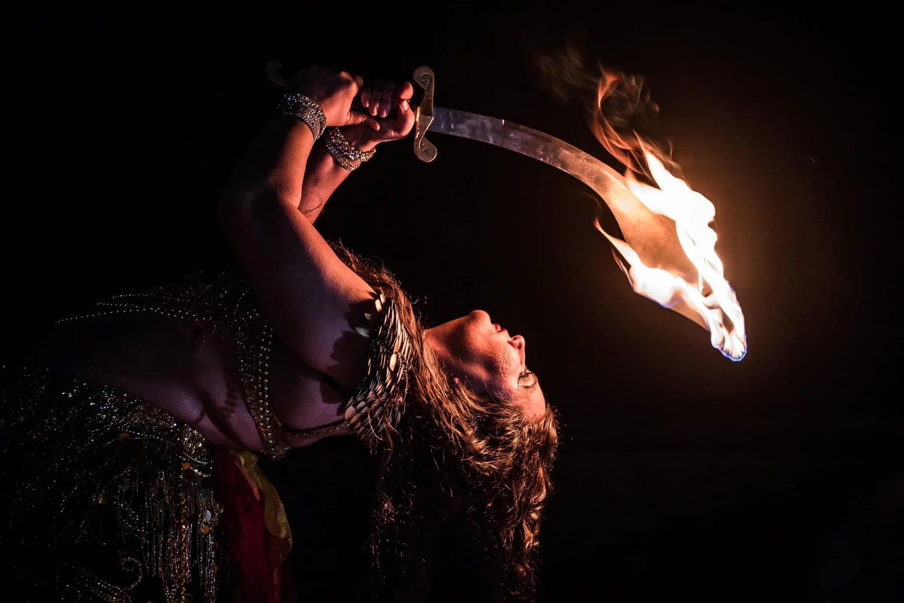 Fire fans performance